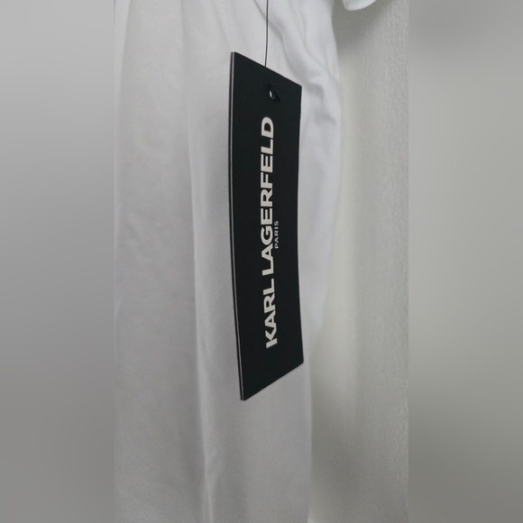 NWT Karl Lagerfeld White Tee T-Shirt Size Large - Picture 3 of 3